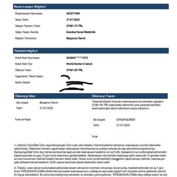 Konaklamadığım Otelin Ücreti Alındı Ve Mağdur Edildim