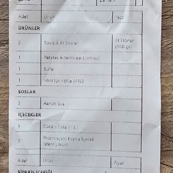 Ekstra Ücretle Gelen Bayat Ve Eksik Döner, Ulaşılamayan Müşteri Hizmeti