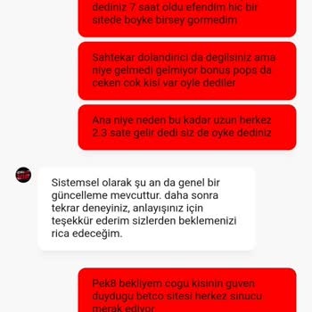 Canlı Destek Kapanınca Ödeme Alamıyorum