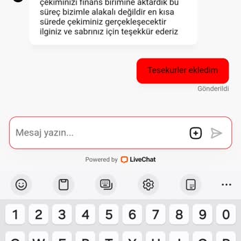 Canlı Destek Kapanınca Ödeme Alamıyorum