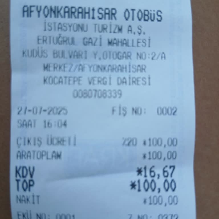 Afyon Otogarında 1 Dakikalık Yanlış Girişe 100 TL Ceza Ve İlgisiz Davranış