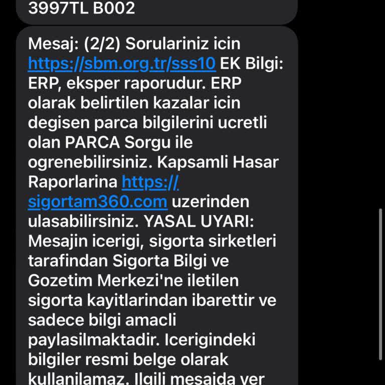 5664 Hasar Sorgulamada Ücret Bilgilendirmesi Eksikliği