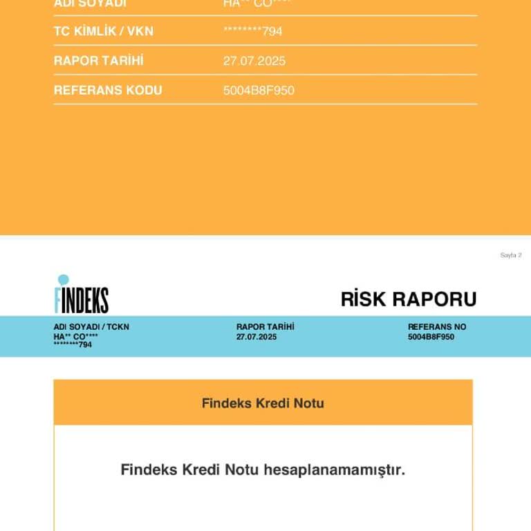 Kredi Notu Hesaplanmadan Ücret Alındı, İade Talebim Var