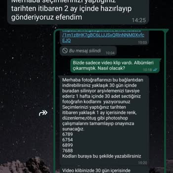 Fotoğraf Ve Video Teslimatında Sürekli Gecikme Yaşanıyor Mağduriyetim Giderilmiyor