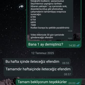 Fotoğraf Ve Video Teslimatında Sürekli Gecikme Yaşanıyor Mağduriyetim Giderilmiyor