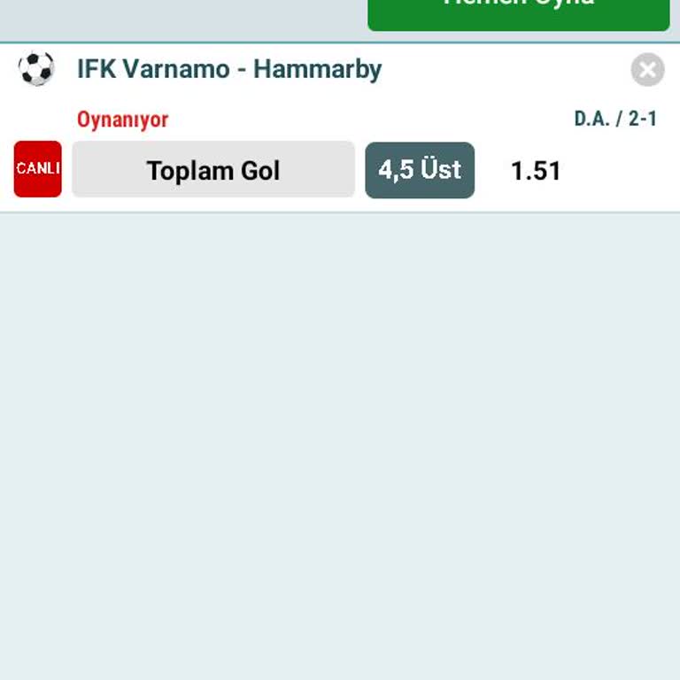 Bahis Oranlarının Oyun Sırasında Düşürülmesi