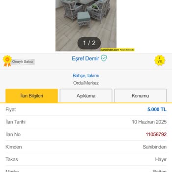 Bahçe Takımı Alımında Ödeme Sorunu Ve Para İadesi Talebi