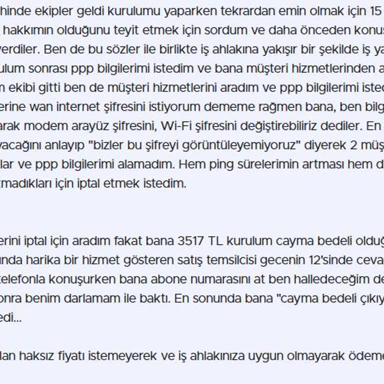 Satış Öncesi Verilen Bilgiler Ve Taahhüt Sürecinde Güvensizlik Yaşadım