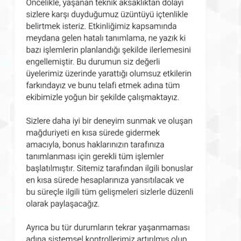 Kazanç Sonrası Hesap Bakiyeme El Konuldu