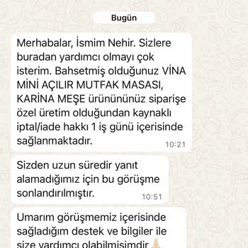 Vivense'den Satın Aldığım Ürünlerde Hasar Ve Yetersiz Satış Sonrası Destek