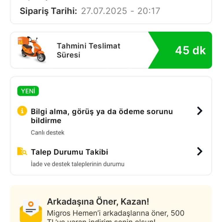 Siparişim Bir Saattir Teslim Edilmedi Müşteri Hizmetleri Yardımcı Olmuyor