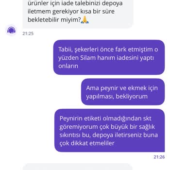 Son Kullanma Tarihi Olmayan Peynir Ve Eksik Ürünler Teslim Edildi