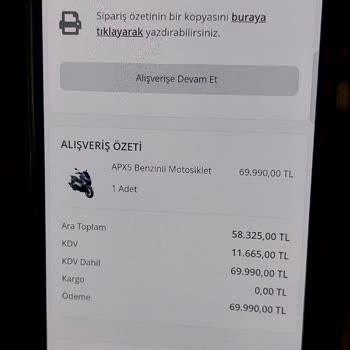 Volta Motor Siparişim Gönderilmiyor, Müşteri Hizmeti Yetersiz