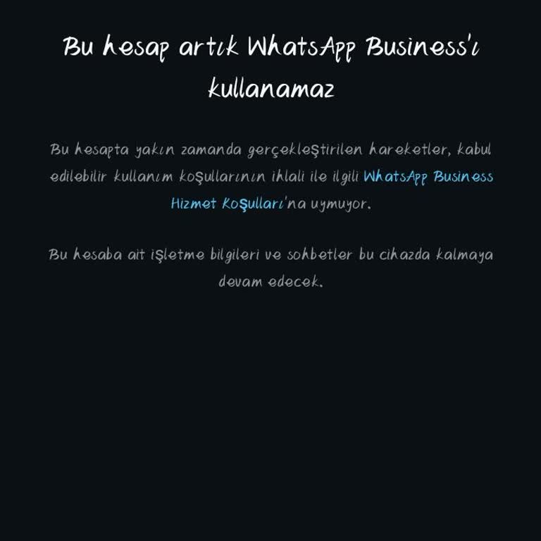 WhatsApp Business Hesabım Haksız Yere Kapandı Acil Çözüm Bekliyorum
