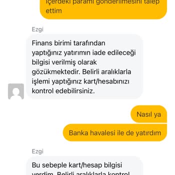 Kazancımın Haksız Yere Ödenmemesi Ve Hesabımın Sebepsiz Kapatılması Hakkında Şikayetim