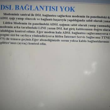 Sürekli DSL Bağlantı Sorunu Ve Yetersiz Müşteri Hizmeti