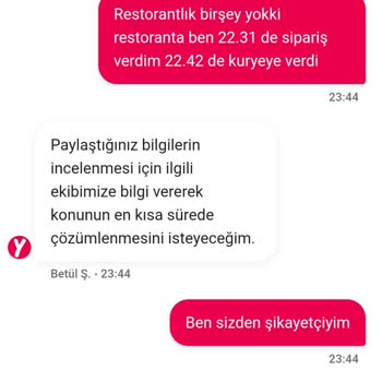 Soğuk Gelen Sipariş Ve Yetersiz Müşteri Hizmeti Deneyimi
