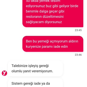 Soğuk Gelen Sipariş Ve Yetersiz Müşteri Hizmeti Deneyimi