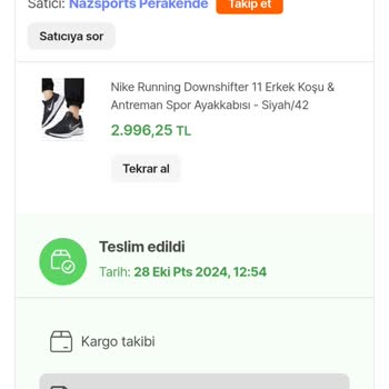 Hepsiburada Nazsport Ayakkabı Sorunu