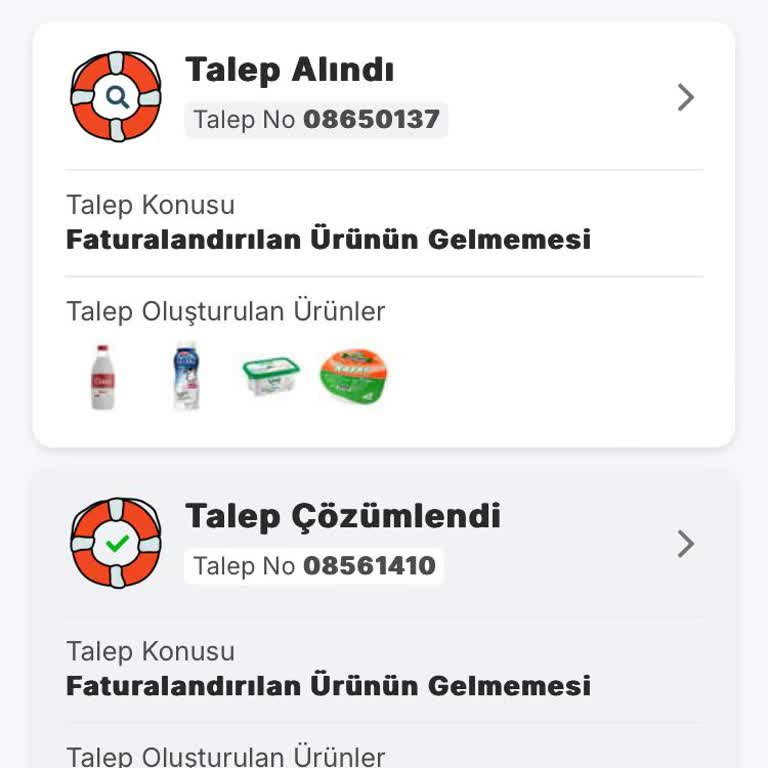 Migros Sanal Marketten Eksik Ve Bozulmuş Süt Ürünleri Teslimatı Mağduriyeti