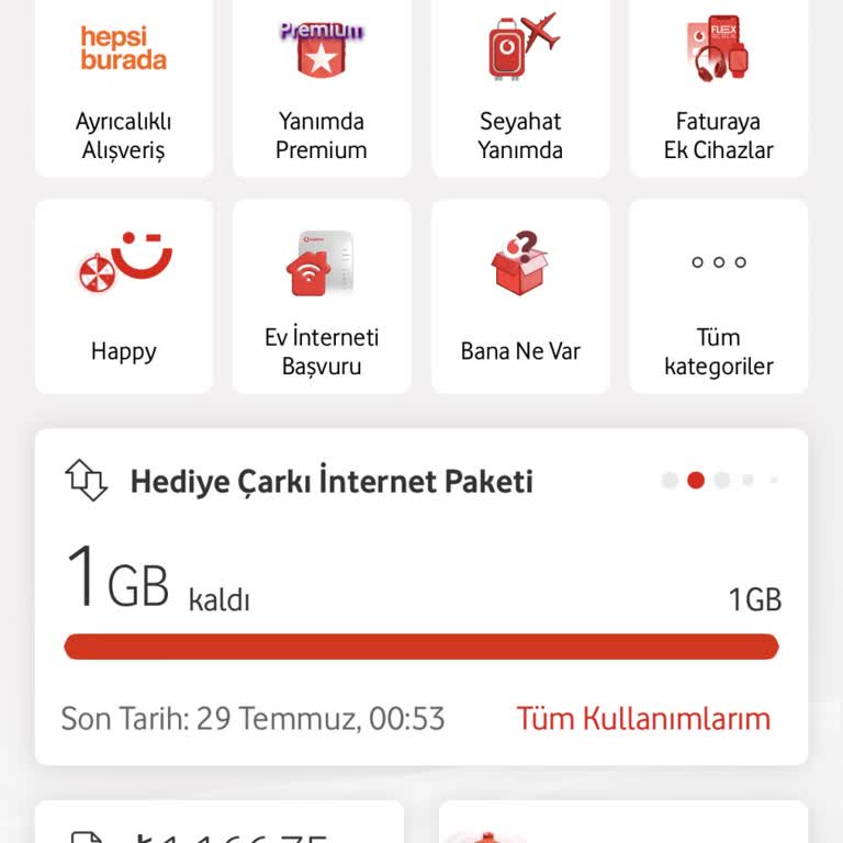 Vodafone Çark Kampanyasından Kazandığım 1GB İnterneti Kullanamıyorum, Kendi Paketimden İnternet Eksiliyor