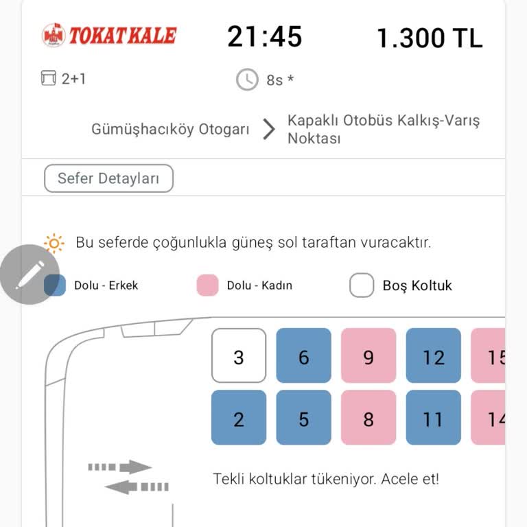 Tokat Kale Otobüsünde Uzayan Yolculuk Ve Hizmet Sorunları