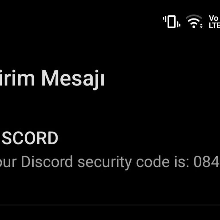 Bilgim Dışında Gelen Discord Doğrulama Kodu Hakkında Endişe