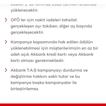 Akbank Kampanya Ödemesi Haksız Şekilde Yapılmıyor