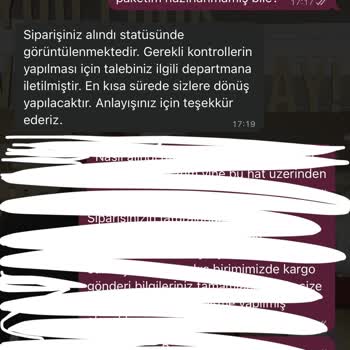 Siparişim Günlerdir Kargoya Verilmedi, Müşteri Hizmeti Yanıltıcı Bilgi Veriyor