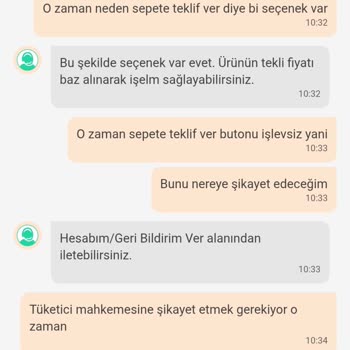 Sepete Teklif Ver Butonu Çalışmıyor İndirim Uygulanmadı