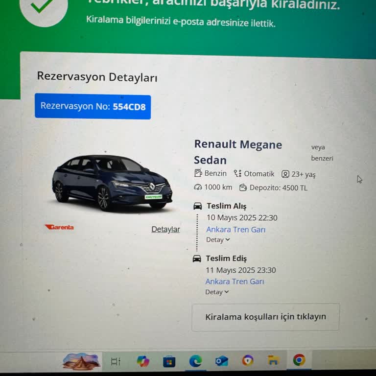 Garenta Depozito İadesi Yapılmadı Kredi Kartı Mağduriyeti Yaşadım