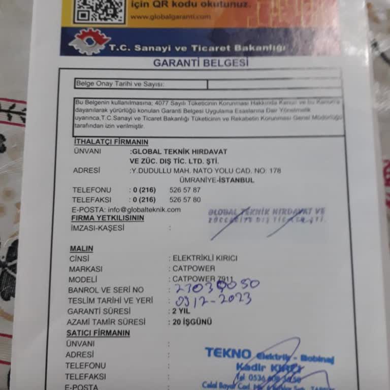 CatPower Matkabım Serviste İki Aydır Bekliyor Çözüm Yok