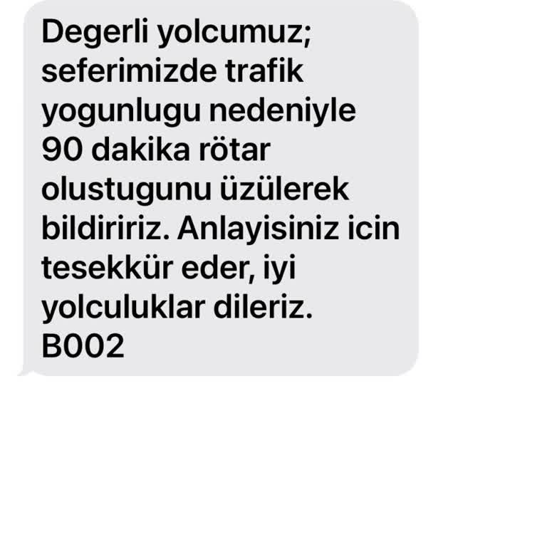Otobüs Seferinde Uzun Süreli Gecikme Ve Yetersiz Bilgilendirme