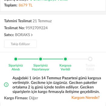 Trendyol'dan Siparişim Teslim Edilmedi, İade Talebim Cevapsız Kaldı