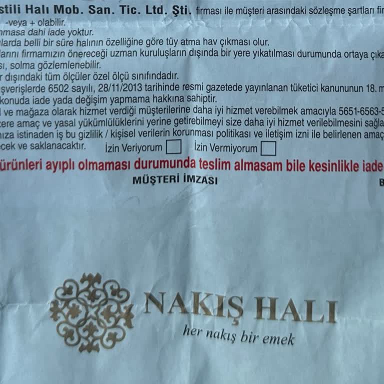 Teslim Edilmeyen Halı İçin İade Hakkım Reddedildi