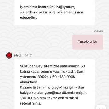 Kazancım Haksız Yere Silindi Ve Destek Alamadım