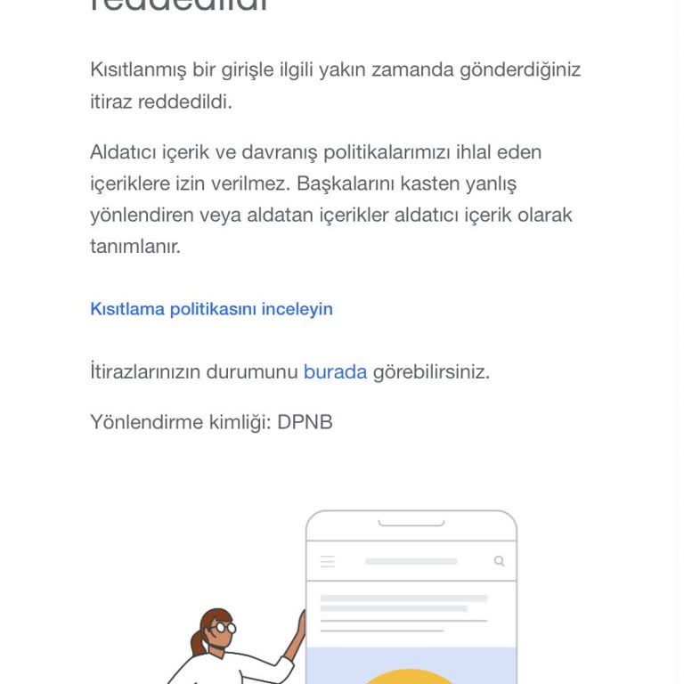 Google İşletme Hesabımız Aniden Kapandı Tüm Başvurularımız Reddediliyor