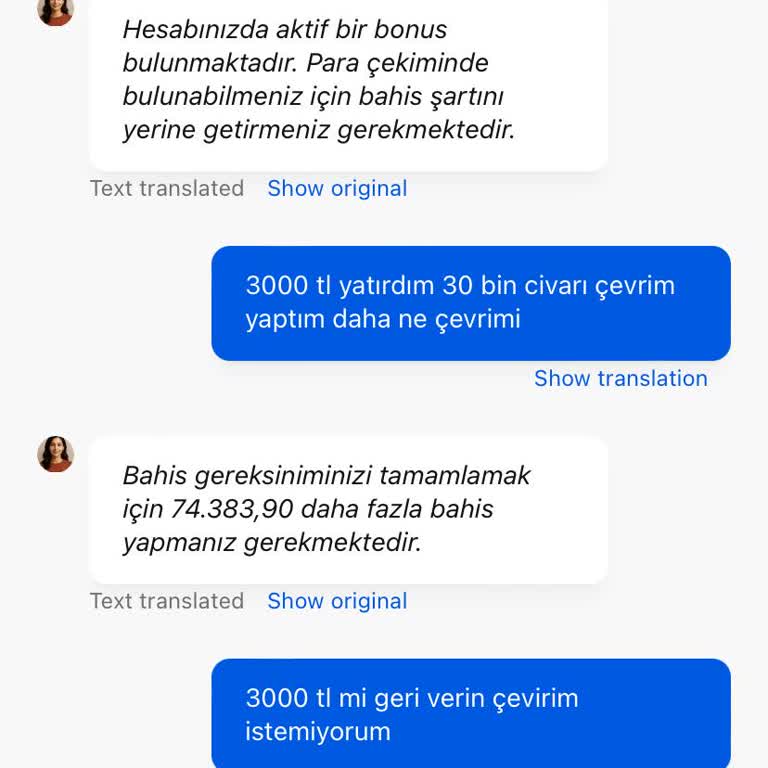 İstenmeyen Bonus Nedeniyle Para Çekimimin Engellenmesi Ve Yetersiz Destek
