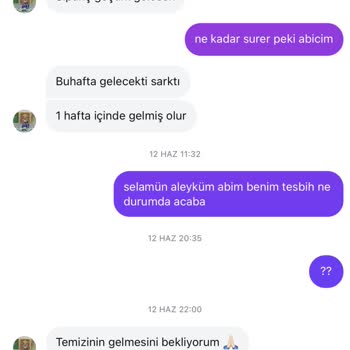 Kırık Tesbih Yerine Mezatta Satılan Siparişime Cevap Verilmiyor