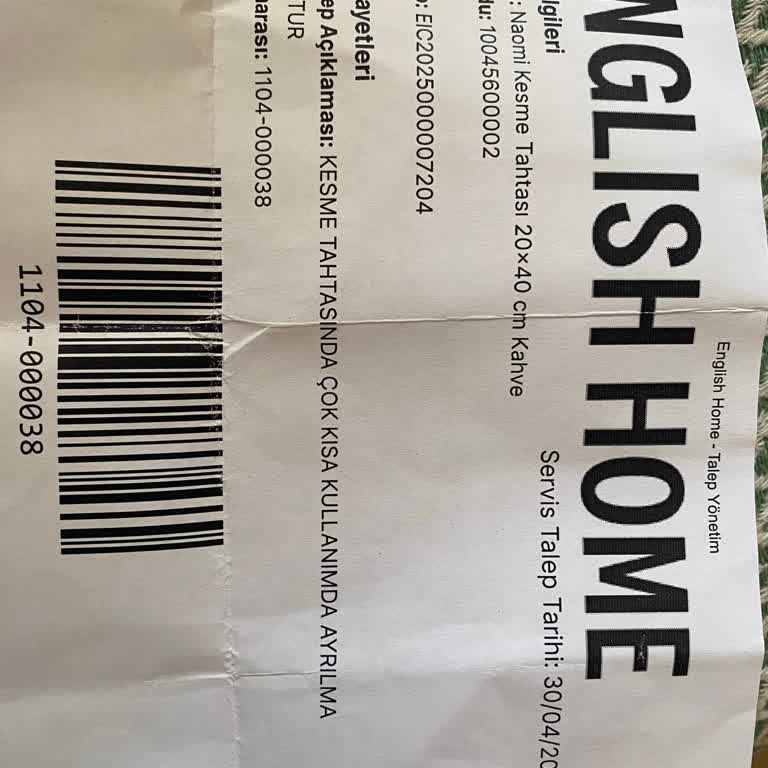 Kesme Tahtası İadesinde Yaşanan Sorunlar Ve Personel Davranışı