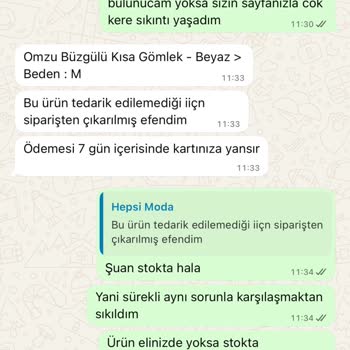 Eksik Ürün Ve Geciken İade: Hepsi Moda Mağduriyeti