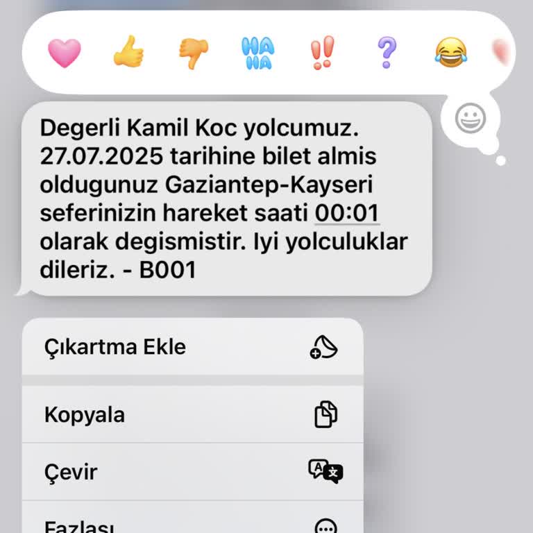 Kamil Koç Biletimi İptal Edemiyorum Mağduriyetim Devam Ediyor