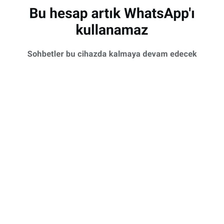 Yeni Aldığım Hatta WhatsApp Hesabı Açılmıyor