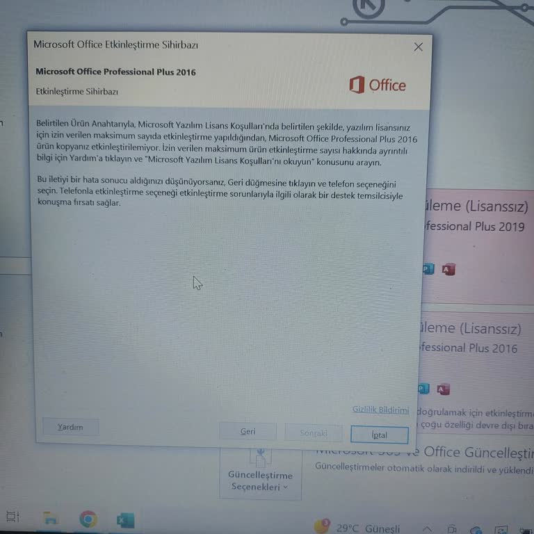 Kullanıcı Sınırı Nedeniyle Hizmet Kesintisi Ve Destek Eksikliği