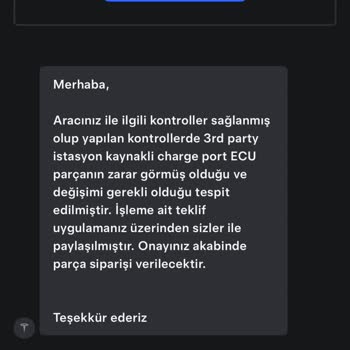 ZES Şarj İstasyonu Arızası Nedeniyle Araçta Kalıcı Hasar Ve Saatlerce Mağduriyet