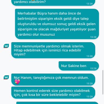 Eksik Gelen Ürünler Ve Çözümsüz Destek Nedeniyle Yaşanan Mağduriyet