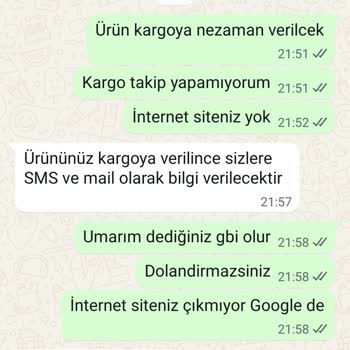 Sipariş Sonrası İletişimsizlik Ve Ürün Teslimatında Mağduriyet