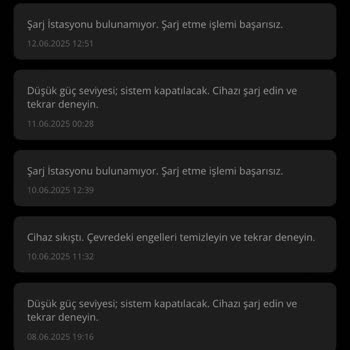 Bakım Sonrası Cihazda Batarya ve Haritalama Sorunu