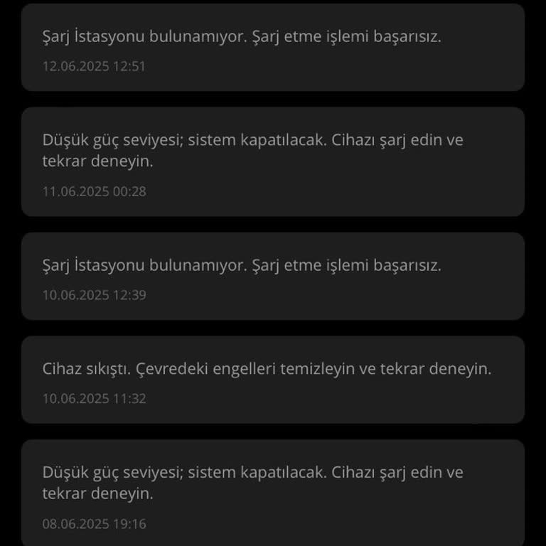 Bakım Sonrası Cihazda Batarya ve Haritalama Sorunu