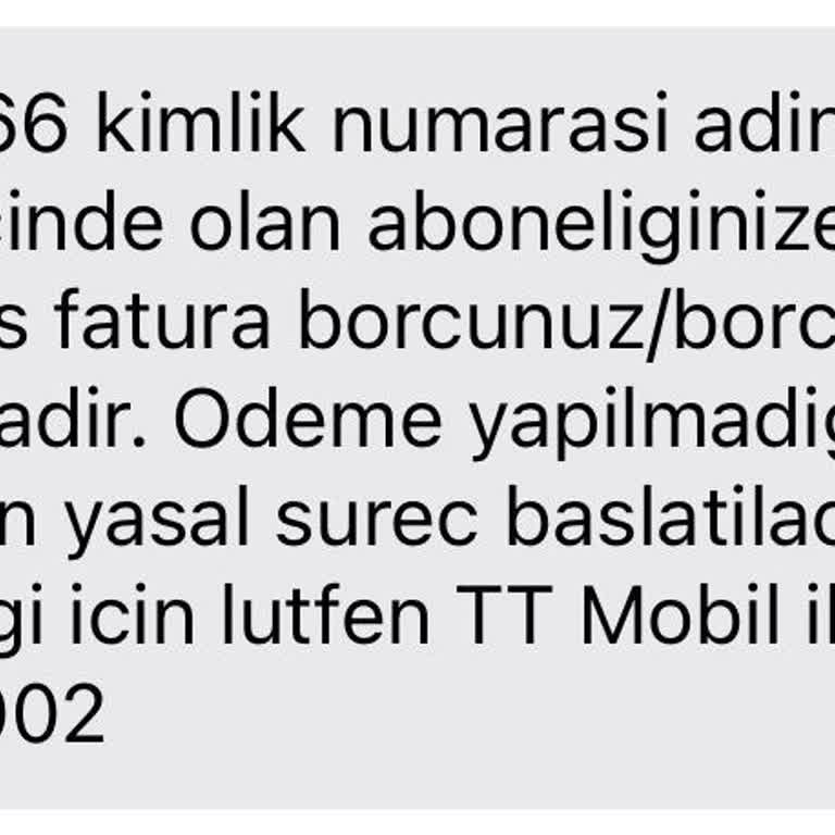 Kullanılmayan Hattım İçin Haksız Borç Çıkarıldı Ve Hizmet Alamadım
